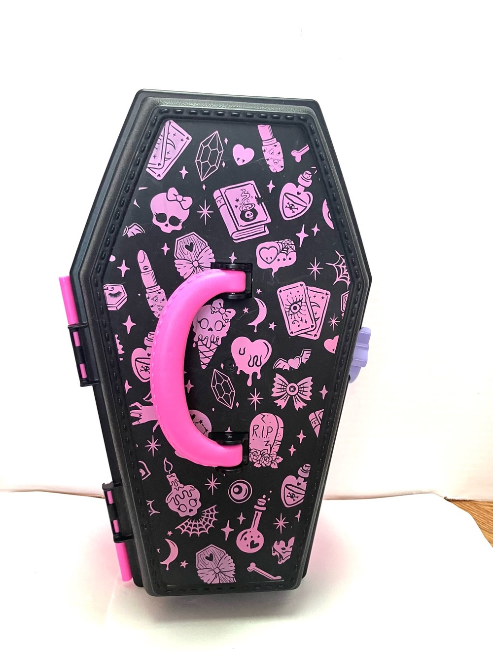 Monster High Draculaura Gore Ganizer Coffin Case Only EmptyHas Tray Handle